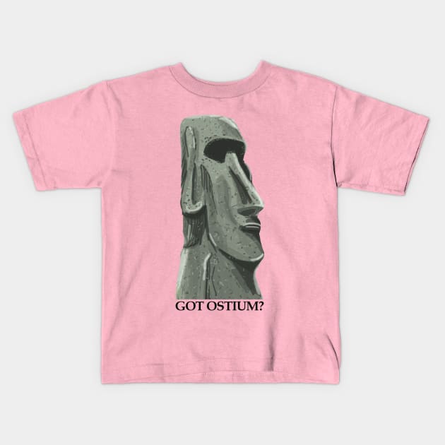 Get Your Moai on Kids T-Shirt by The Ostium Network Merch Store